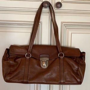 Leather Prada shoulder bag